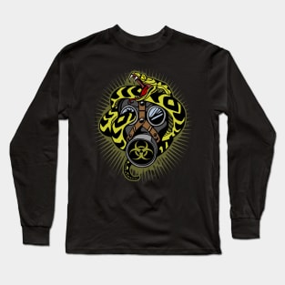 Gas Mask and Snake Long Sleeve T-Shirt